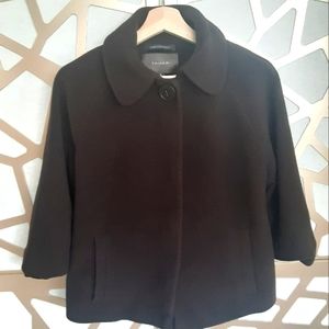 NWOT TAHARI Acorn Brown Wool Cashmere Blend Coat